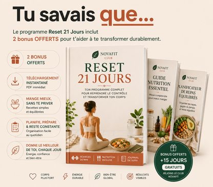 Reprends le contrôle de ton corps en seulement 21 jours.